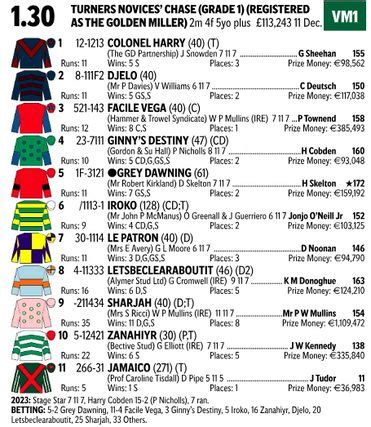 cheltenham cards today.